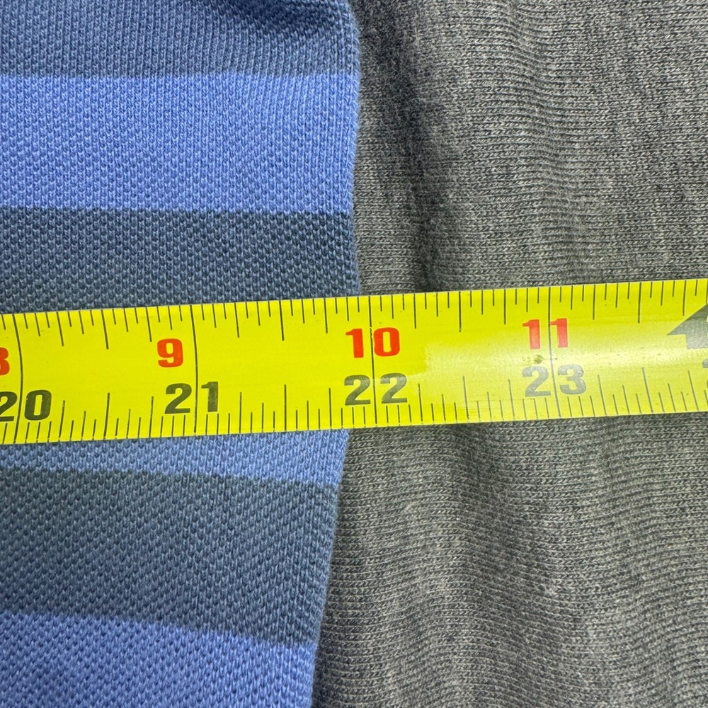 Brooks Brothers Mens XL Blue Striped Pique Polo Shirt Short Sleeve Golden Fleece - Picture 7 of 10